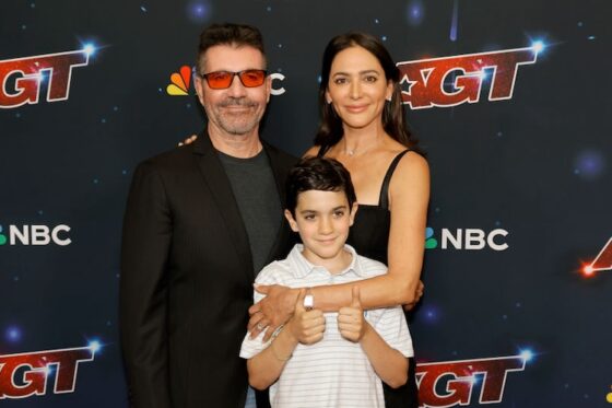 Simon Cowell, Lauren Silverman, and Eric Cowell on 'America's Got Talent' red carpet 
