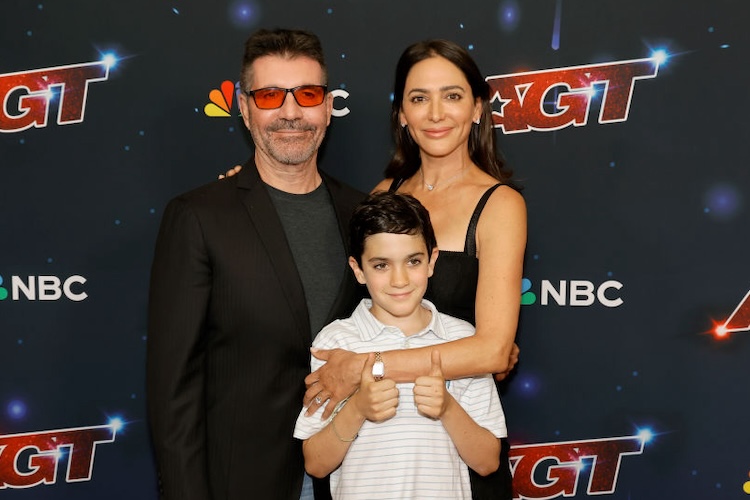 Simon Cowell, Lauren Silverman, and Eric Cowell on 'America's Got Talent' red carpet