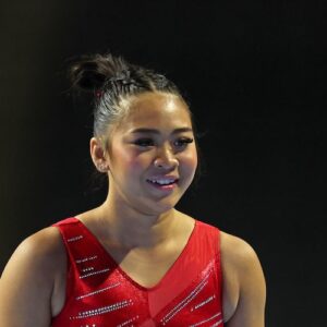 Suni Lee at the 2023 U.S. Classic