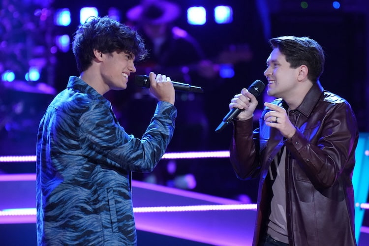 Tanner Massey and Lennon VanderDoes on "The Voice'