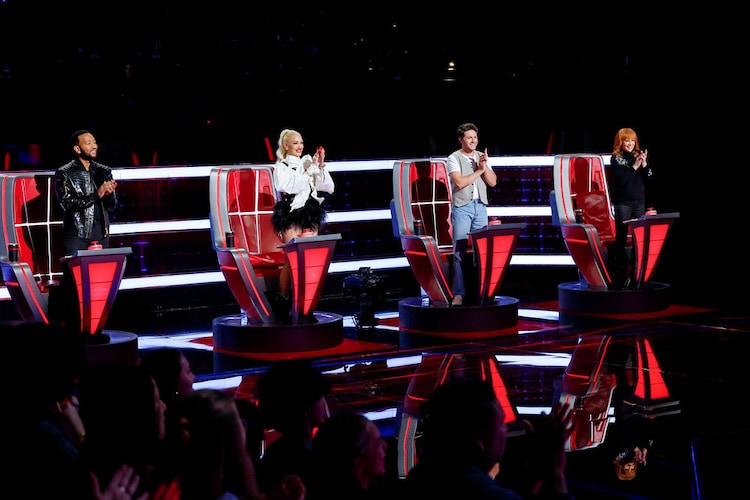 John Legend, Gwen Stefani, Niall Horan, and Reba McEntire on 'The Voice'