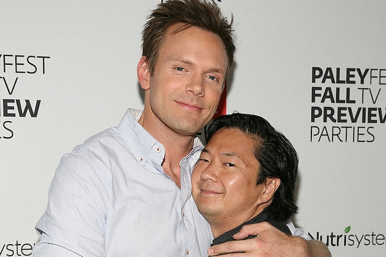 Joel Mchale and Ken Jeong at PaleyFest and TV Guide Magazines' NBC party at the Paley Center for Media