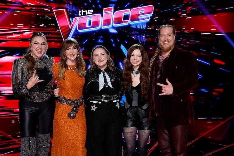 Jacquie Roar, Lila Forde, Ruby Leigh, Mara Justine, and Huntley for 'The Voice' Season 23