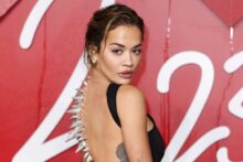 Rita Ora Surprised Everyone at The British Fashion Awards By Wearing a Spiky Chrome Spine