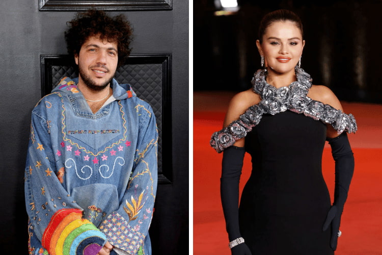 Benny Blanco at the 65th Annual Grammy Awards, Selena Gomez at the 3rd Annual Academy Museum Gala