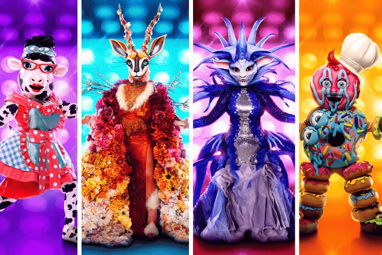 Cow, Gazelle, Sea Queen, and Donut for 'The Masked Singer' Season 10