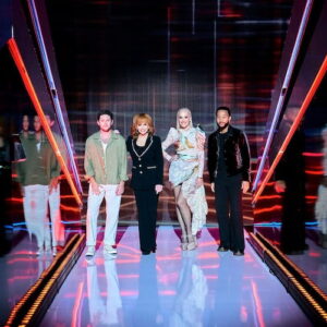 The Voice Coaches, Niall Horan, John Legend, Reba McEntire, and Gwen Stefani on 'The Voice' Season 23