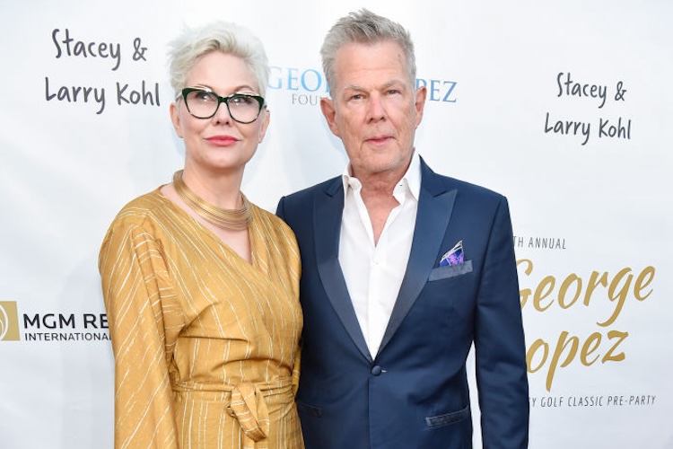 Amy S. Foster and David Foster attend George Lopez Foundation's 15th annual celebrity golf tournament pre-party at Baltaire Restaurant