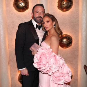 Ben Affleck and Jennifer Lopez at the 2024 Golden Globes Awards