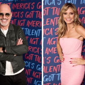 Howie Mandel and Heidi Klum for 'America's Got Talent Fantasy League'