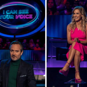 Thomas Lennon and Jennie Garth for 'I Can See Your Voice'