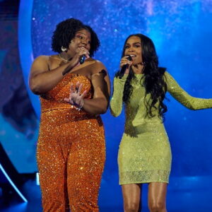 Michelle Williams with her cousin, Evandia Penix on 'We Are Family"