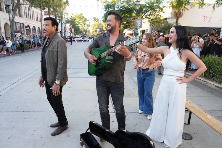 Lionel Richie, Luke Bryan, and Katy Perry for 'American Idol' 