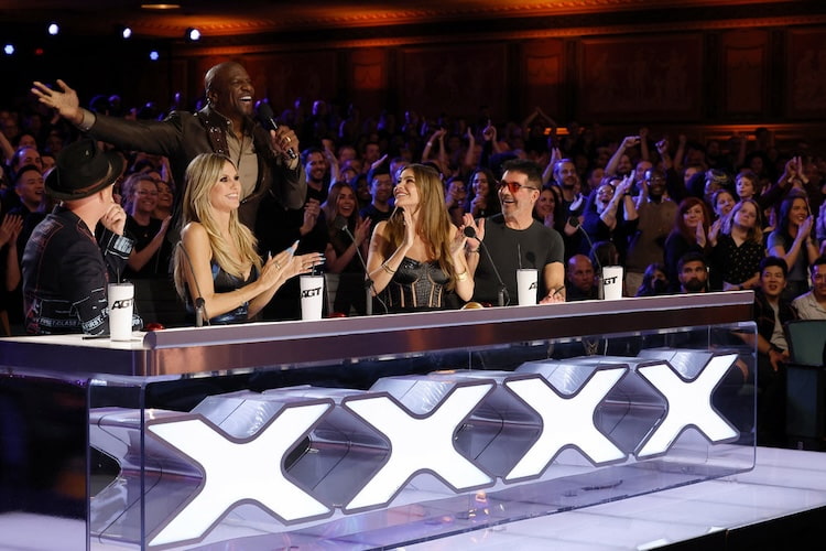 Howie Mandel, Heidi Klum, Sofia Vergara, Terry Crews and Simon Cowell on 'America's Got Talent' 2024