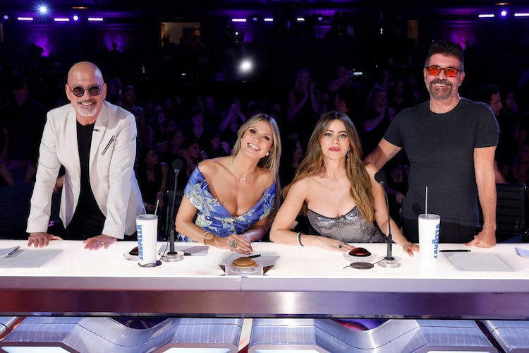 Howie Mandel, Heidi Klum, Sofia Vergara, and Simon Cowell on 'America's Got Talent' Semifinal 