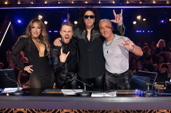 Carrie Ann Inaba, Bruno Tonioli, Derek Hough, Gene Simmons on Hair Metal Night