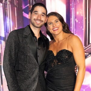 Alan Bersten and Ilona Maher in the 'Dancing With The Stars' 2024 Finale