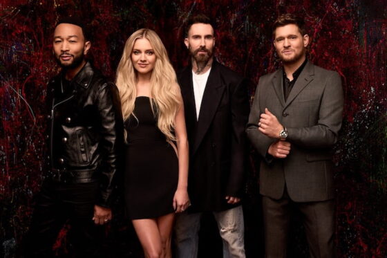 John Legend, Kelsea Ballerini, Adam Levine and Michael Buble on 'The Voice'