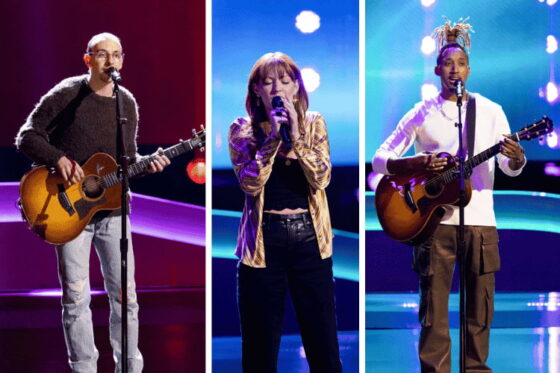 Ethan Eckenroad, Iris Herrara, and Renzo on 'The Voice' 2025