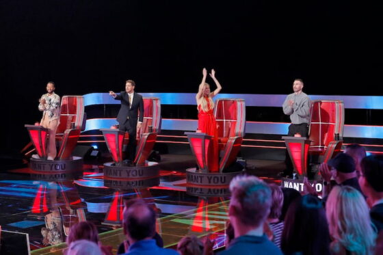 John Legend, Kelsea Ballerini, Michael Buble, Adam Levine on 'The Voice' 2025