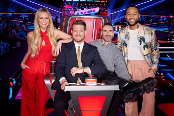 Kelsea Ballerini, Michael Buble, John Legend, and Adam Levine on The Voice 2025