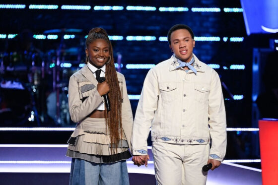 Ari Camille and Bryson on 'The Voice'.