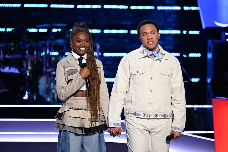 Ari Camille and Bryson on 'The Voice'. 