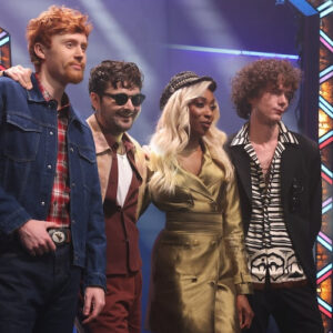 Ben Marshall, John Higgins, Ego Nwodim, nd Martin Herlihy on 'Saturday Night Live'