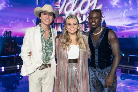 John Foster, Breanna Nix, and Jamal Roberts on the 'American Idol' Grand Finale