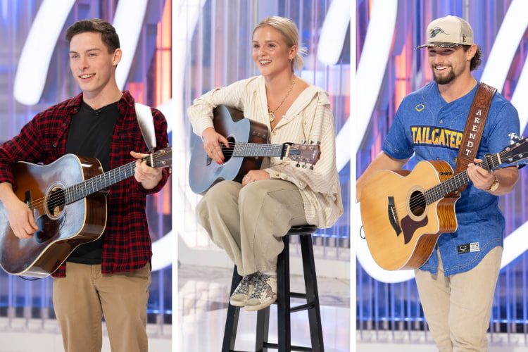 Josiah Dyer, Jayson Arendt, and Kyndal on 'American Idol' 2026