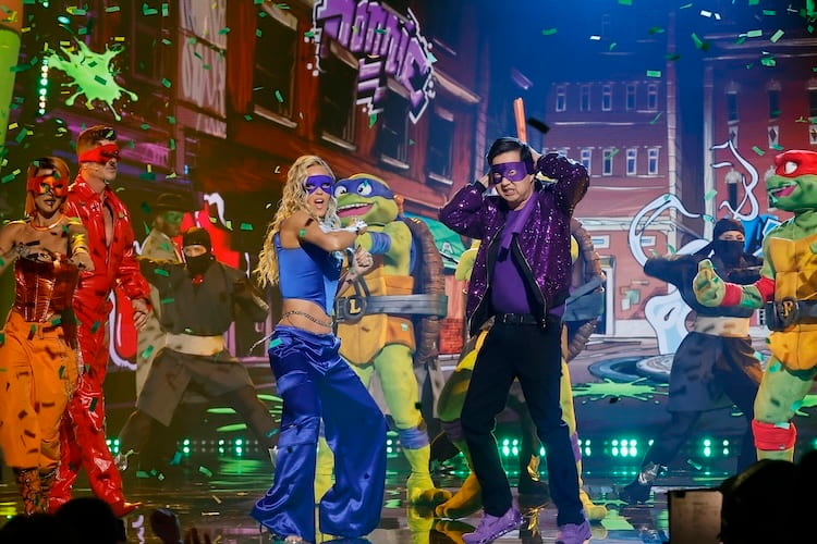 The Masked Singer 2026 cold open on Teenage Mutant Ninja Turtle Night