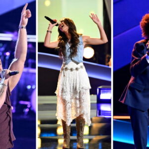 Landon Price, Aaron Lavigne, and Julia Golden on 'The Voice Battle of Champions'