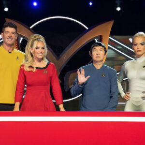 Robin Thicke, Jenny McCarthy, Ken Jeong, and Rita Ora on 'The Masked Singer'