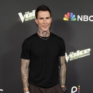 Adam Levine at 'The Voice' finale showing
