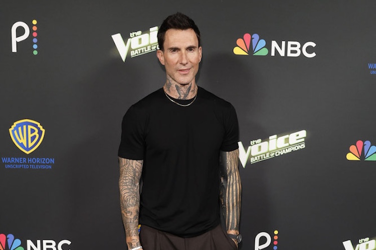 Adam Levine at 'The Voice' finale showing