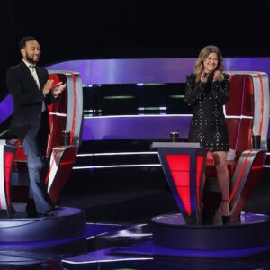John Legend and Kelly Clarkson on 'The Voice' 2026