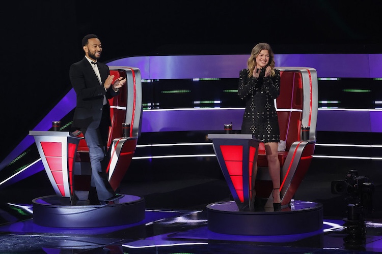 John Legend and Kelly Clarkson on 'The Voice' 2026